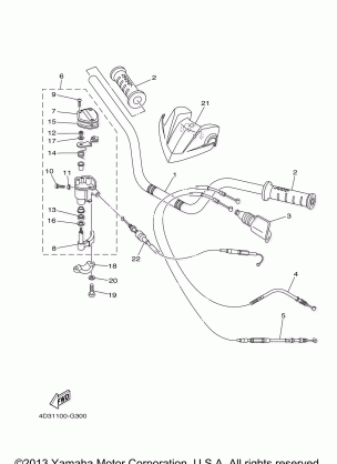 STEERING HANDLE CABLE