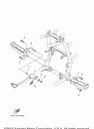 STAND FOOTREST