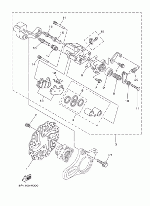 REAR BRAKE CALIPER