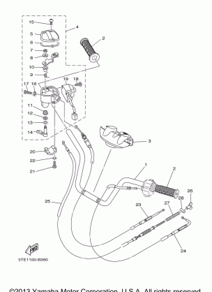 STEERING HANDLE CABLE