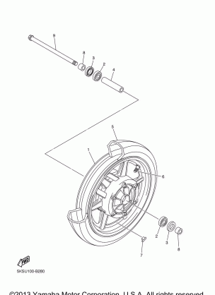 FRONT WHEEL FOR CAST WHEEL