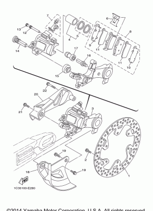 REAR BRAKE CALIPER