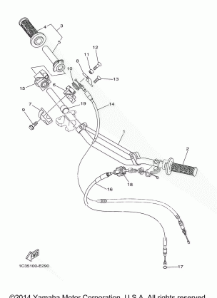 STEERING HANDLE CABLE