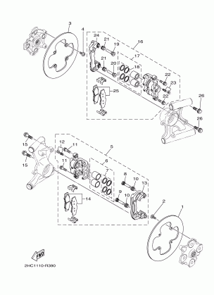 REAR BRAKE CALIPER