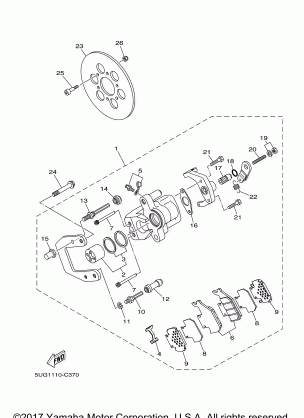 REAR BRAKE CALIPER