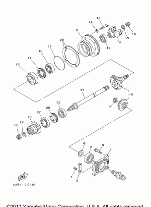 MIDDLE DRIVE GEAR