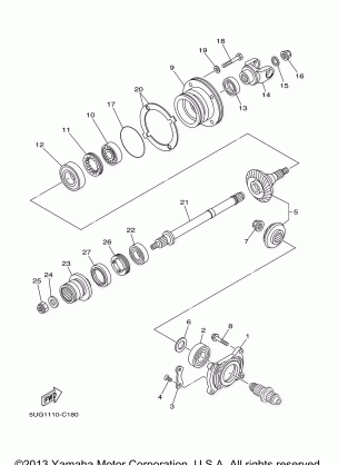 MIDDLE DRIVE GEAR