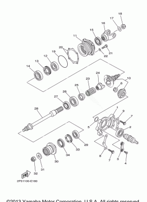 MIDDLE DRIVE GEAR