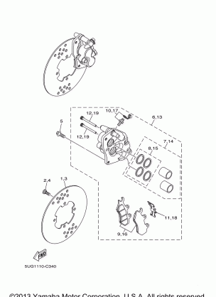 FRONT BRAKE CALIPER