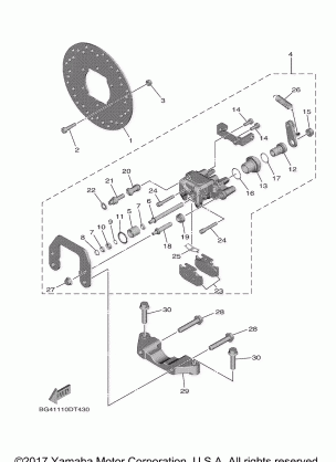 REAR BRAKE CALIPER 2