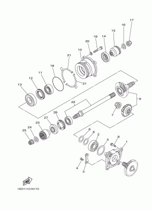 MIDDLE DRIVE GEAR