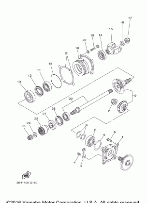 MIDDLE DRIVE GEAR