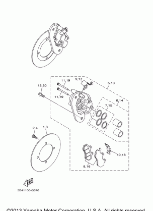 REAR BRAKE CALIPER